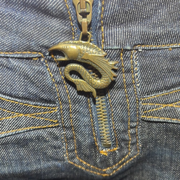 Just Cavalli jeans size 28/42. Snake pull on zipper - Picture 4 of 17